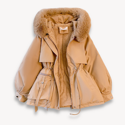 VogeLuxe | Women’s Faux Fur Collar Down Jacket