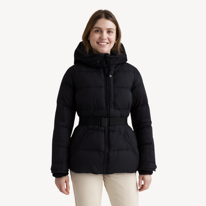 Women's Belted Puffer Jacket