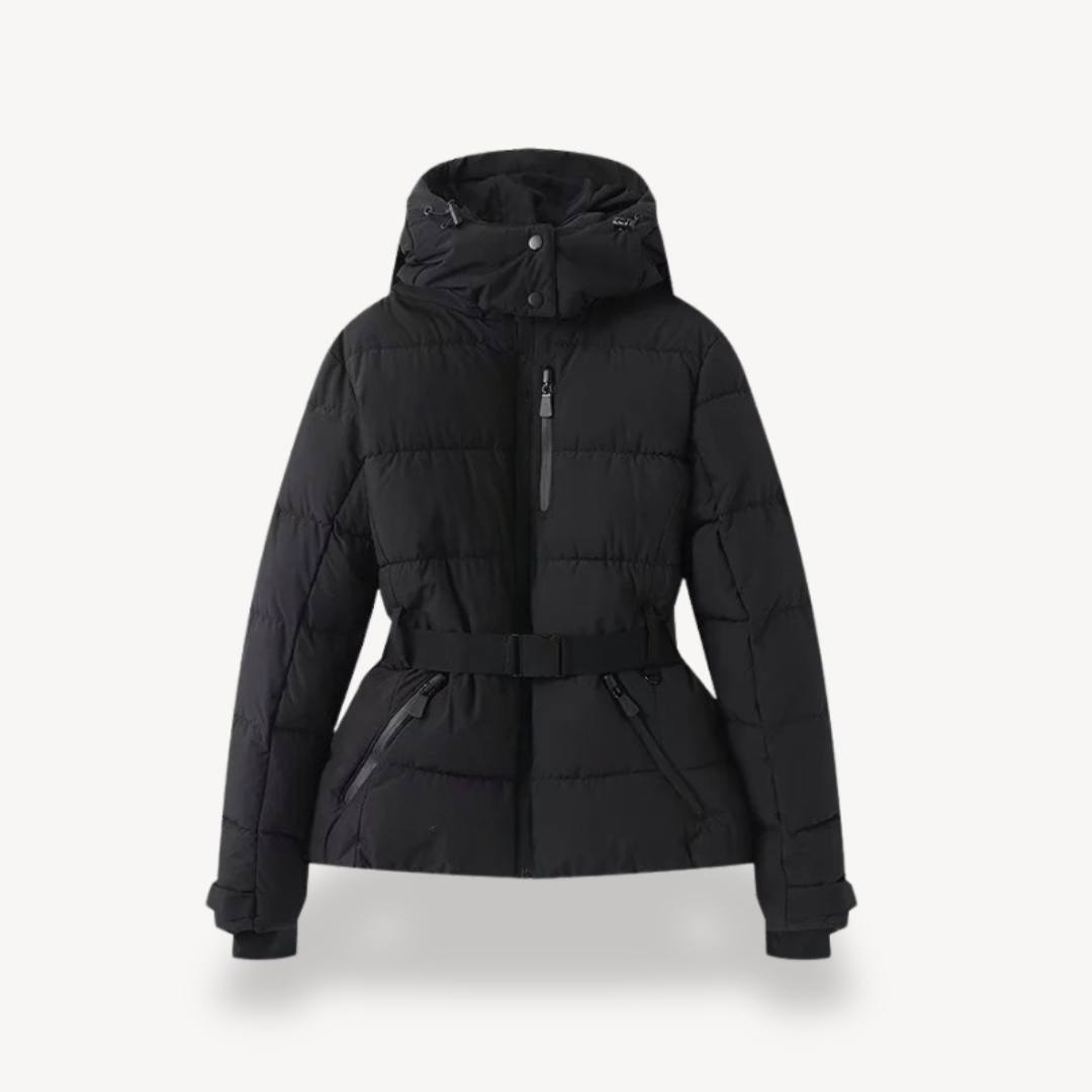 Women's Belted Puffer Jacket