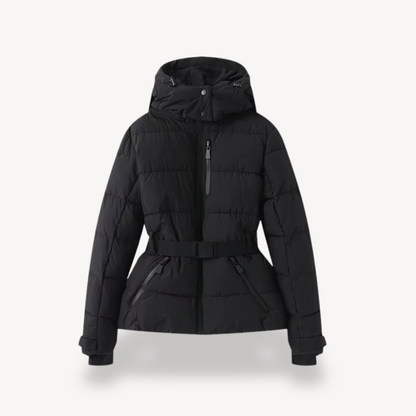 Women's Belted Puffer Jacket