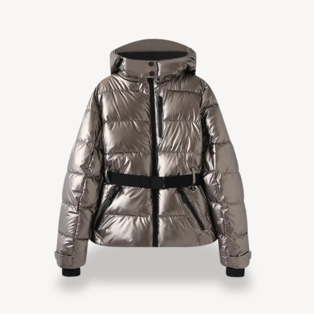 Women's Belted Puffer Jacket