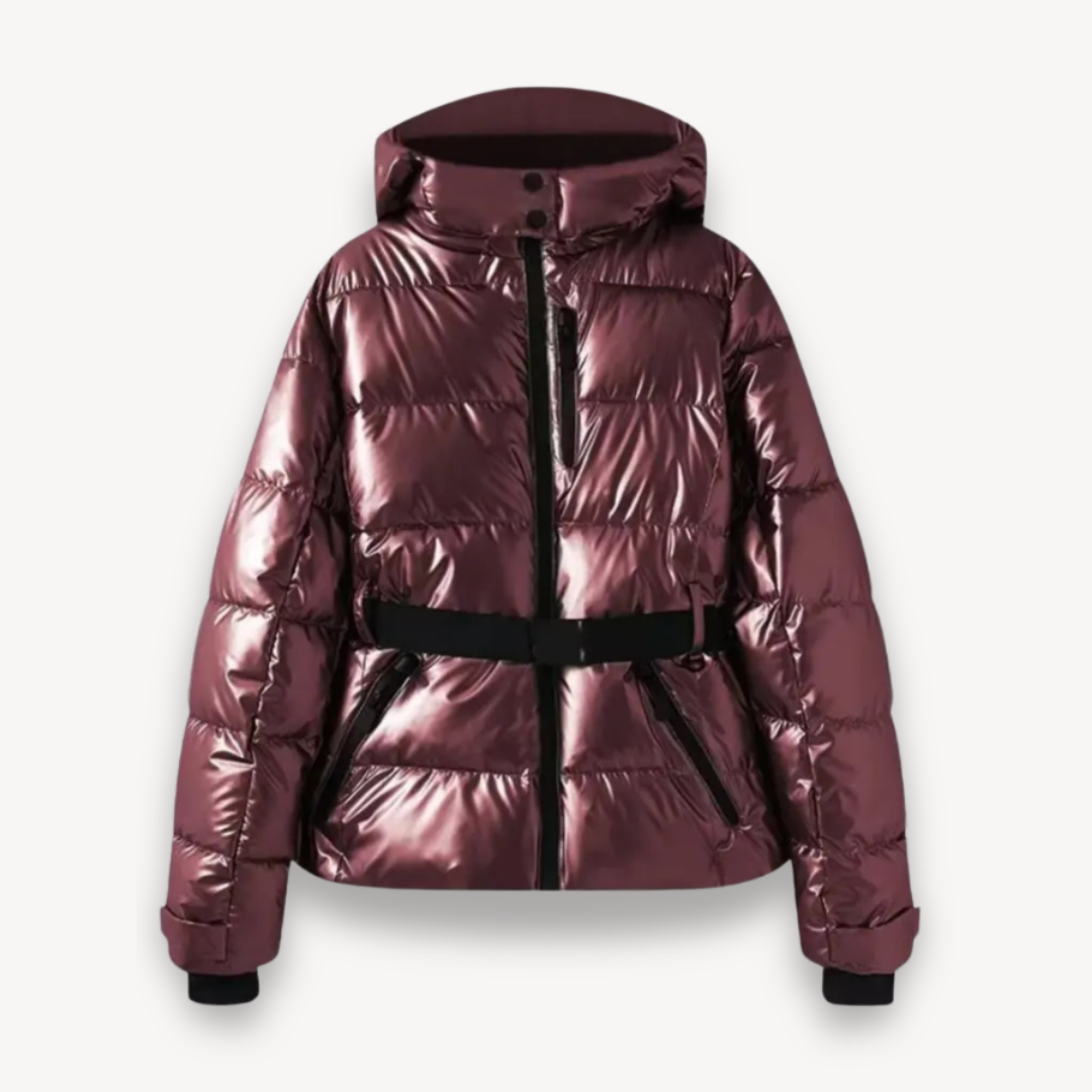 Women's Belted Puffer Jacket