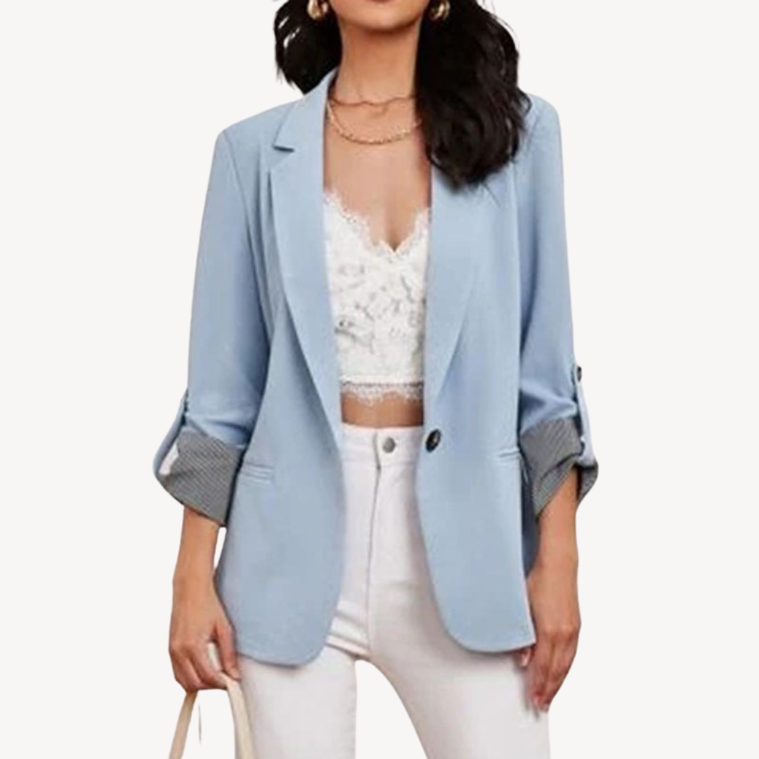 VogeLuxe | Women’s Roll-Up Sleeve Blazer