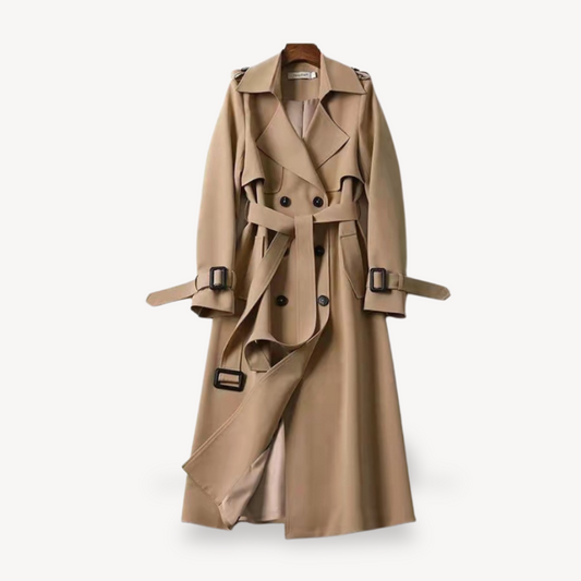 VogeLuxe | Women’s Elegant Lace Up Trench Coat