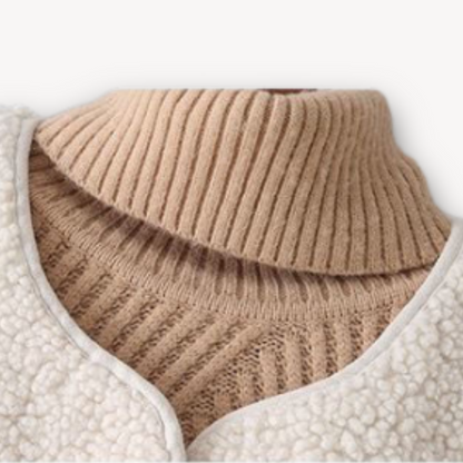 Women's Sherpa Fleece Vest - Soft Plush Sleeveless Jacket with Pockets - Casual Winter Wear