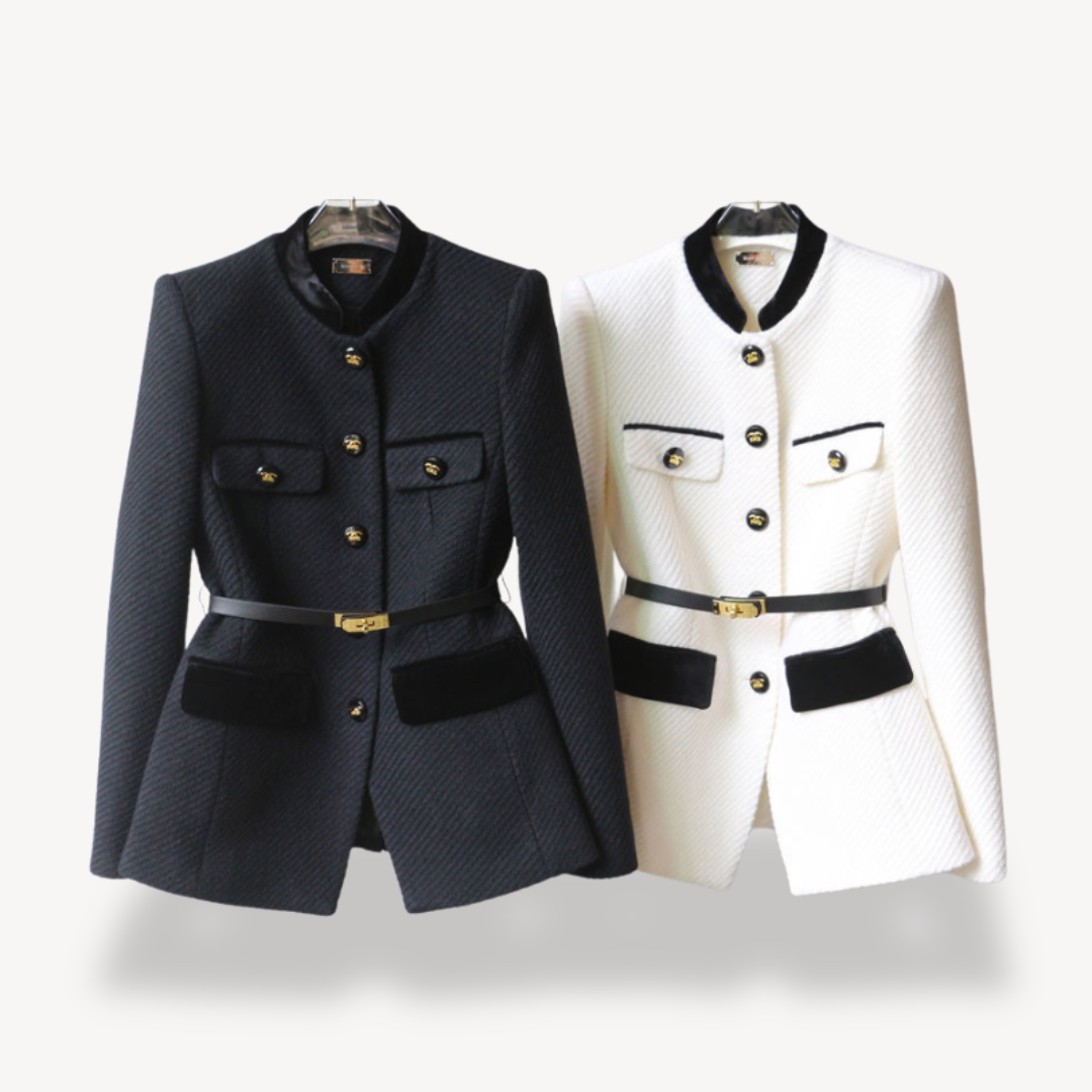 VogeLuxe | Women’s Patchwork Blazer Coat