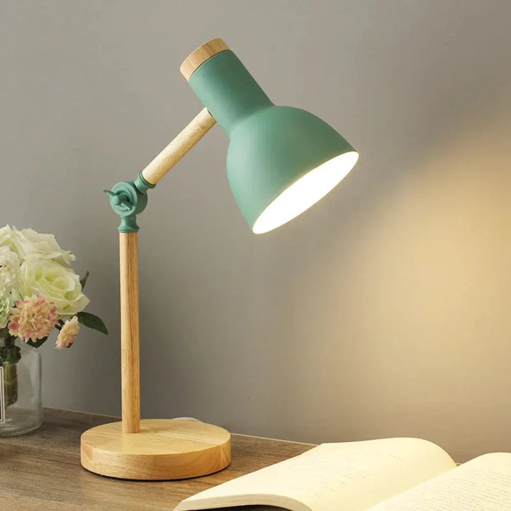 Natural Wooden Desk Light | Modern Table Lamp - VogeLuxe
