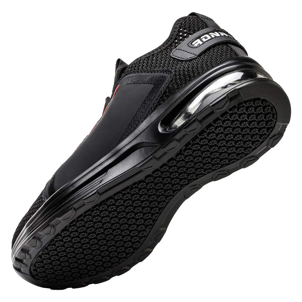 Luna Black Safety Shoes – Men’s Lightweight Steel Toe Work Sneakers with Slip-Resistant Sole 3