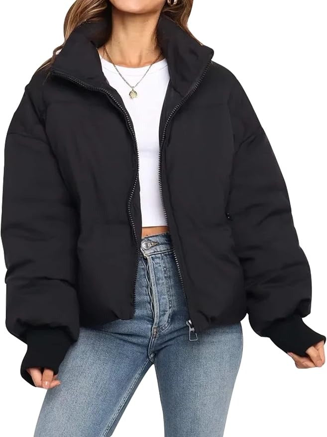 Women's Large Puffer Parka Coat