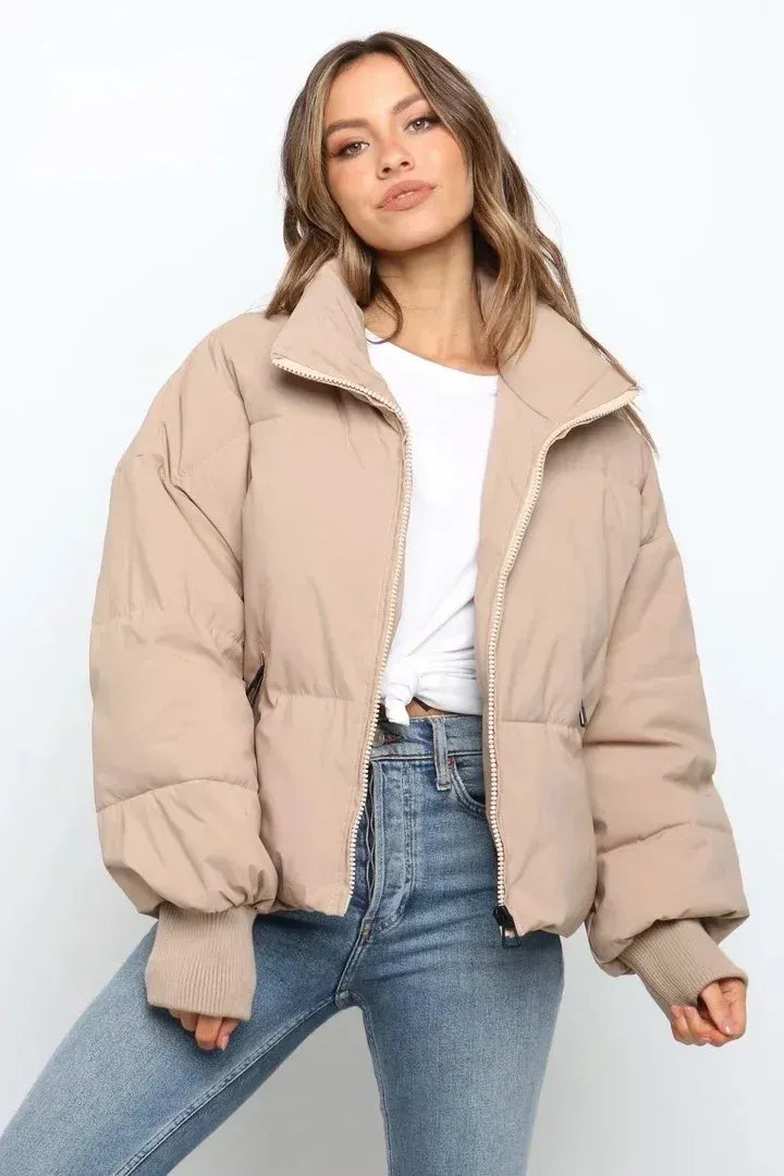 Women's Large Puffer Parka Coat - VogeLuxe