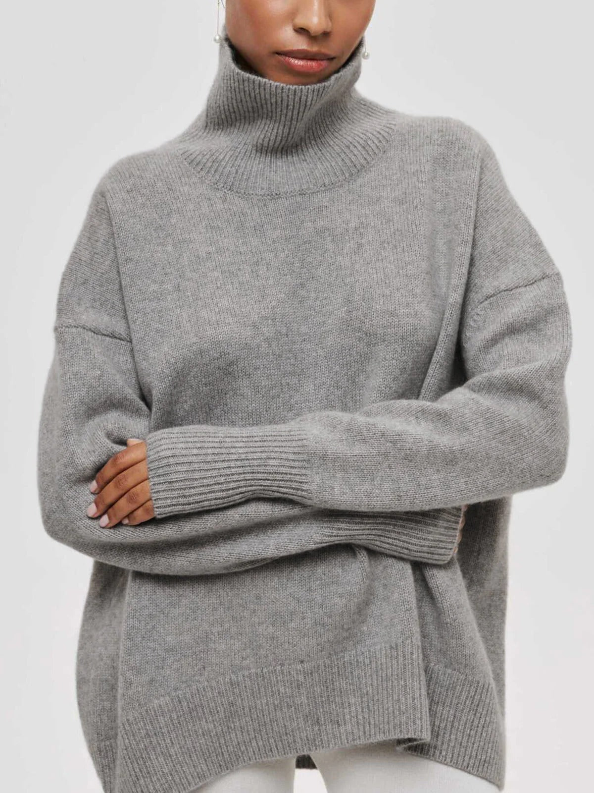 Cozy Women's Large Turtleneck Jumper