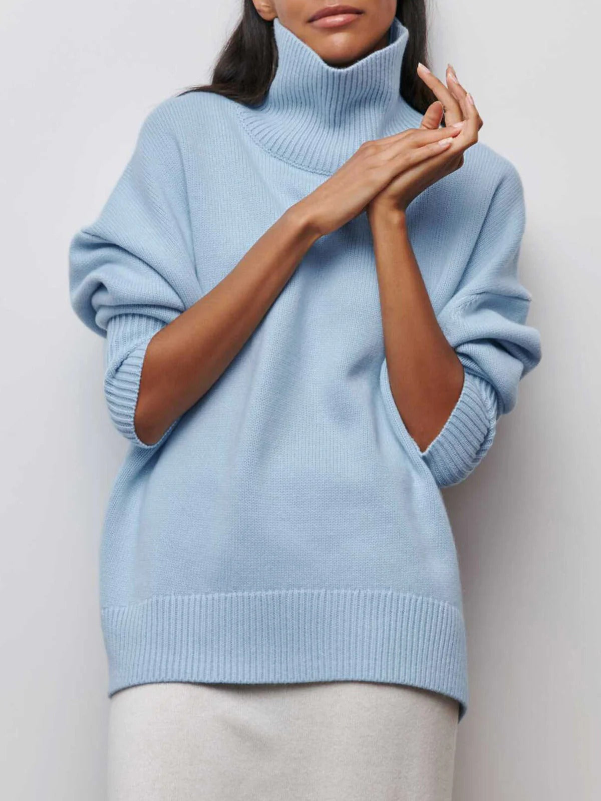 Cozy Women's Large Turtleneck Jumper - VogeLuxe