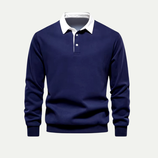 Luxe Polo Neck Sweatshirt for Men – Premium Softness & Stylish Comfort 0