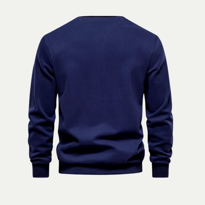 Luxe Polo Neck Sweatshirt for Men – Premium Softness & Stylish Comfort 1