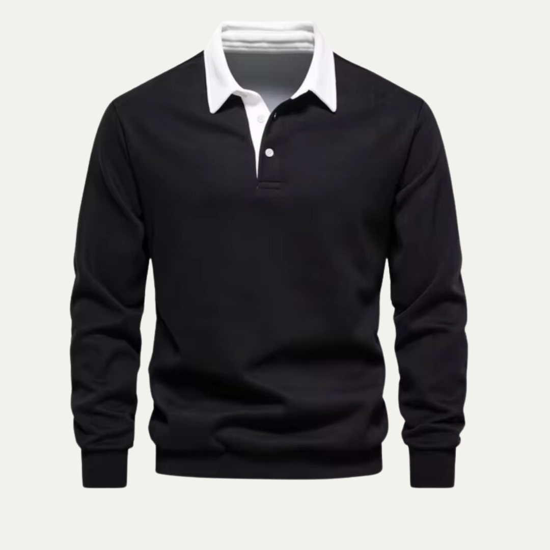 Luxe Polo Neck Sweatshirt for Men – Premium Softness & Stylish Comfort 2
