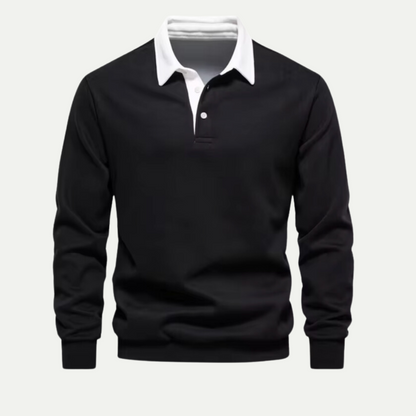 Luxe Polo Neck Sweatshirt for Men – Premium Softness & Stylish Comfort 2
