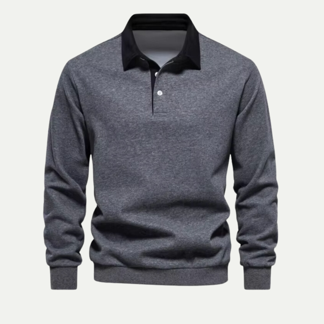 Luxe Polo Neck Sweatshirt for Men – Premium Softness & Stylish Comfort 3