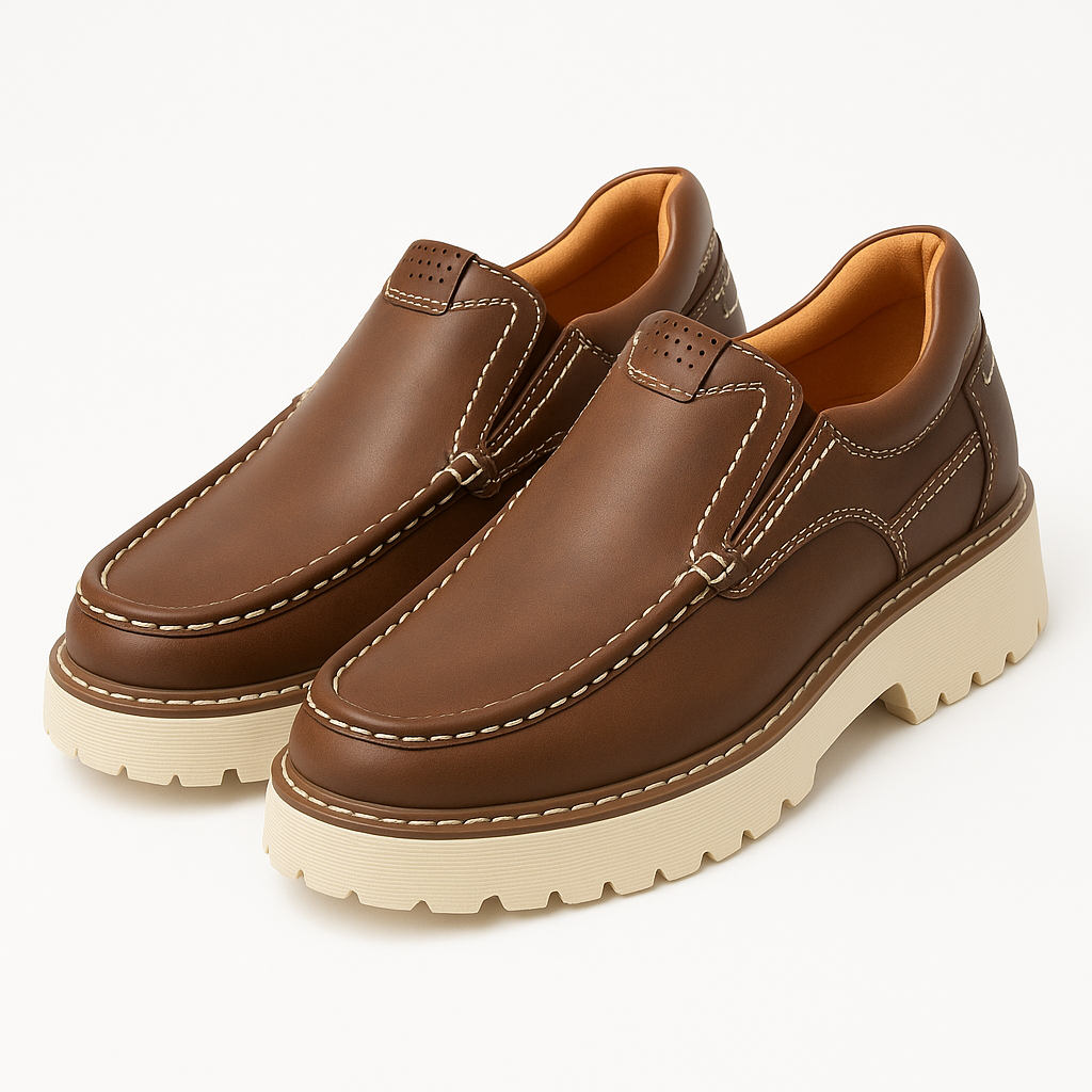 Luxeoutfit | Orthopedic Leather Support Loafers 0