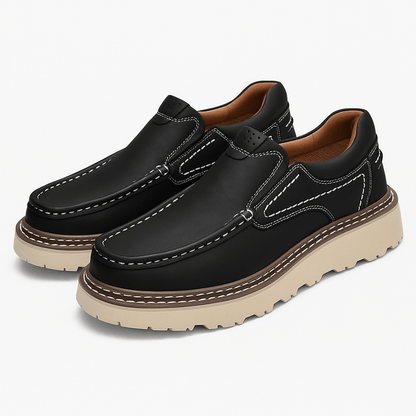 Luxeoutfit | Polished Leather Slip-On Loafers 1
