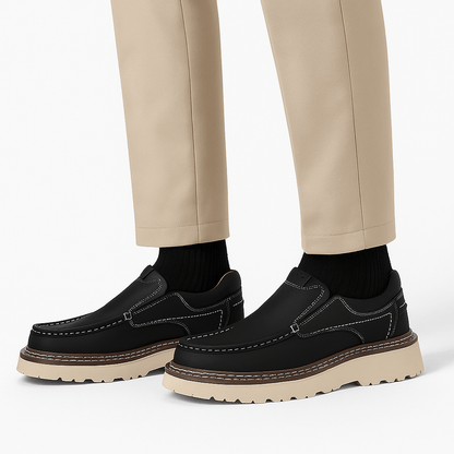 Luxeoutfit | Polished Leather Slip-On Loafers 3