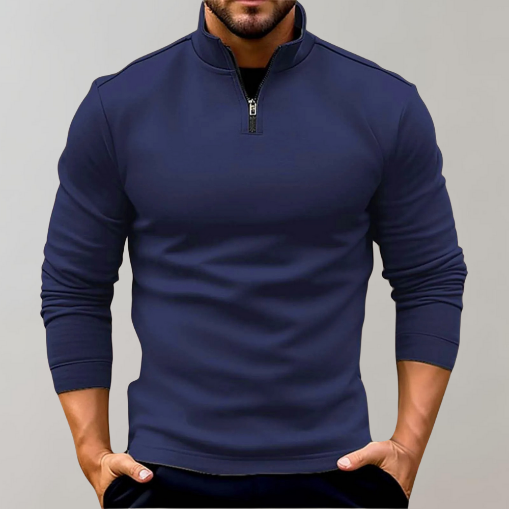 Cozy Winter Crew Neck Solid Color Sweater