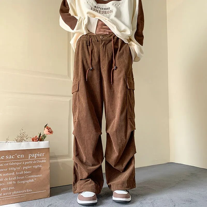 Relaxed Fit Corduroy Combat Pants