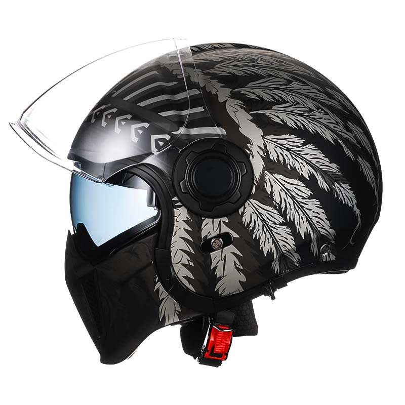 Safe Dual Visor Full Face Motorcycle Helmet