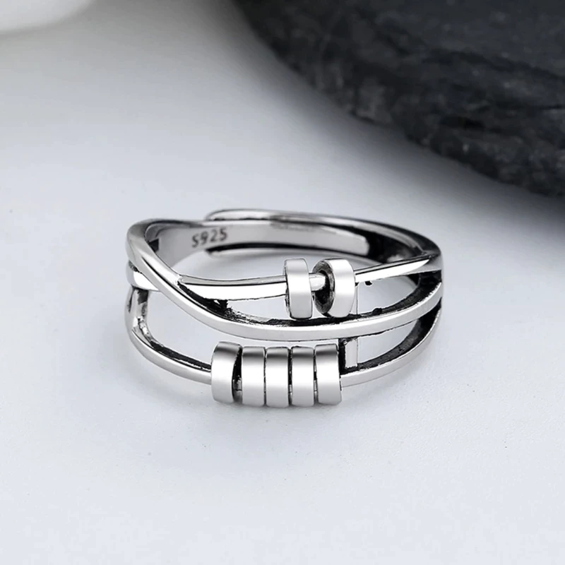 Soothing Anxiety Relief Ring in Slim Comfort Design - VogeLuxe