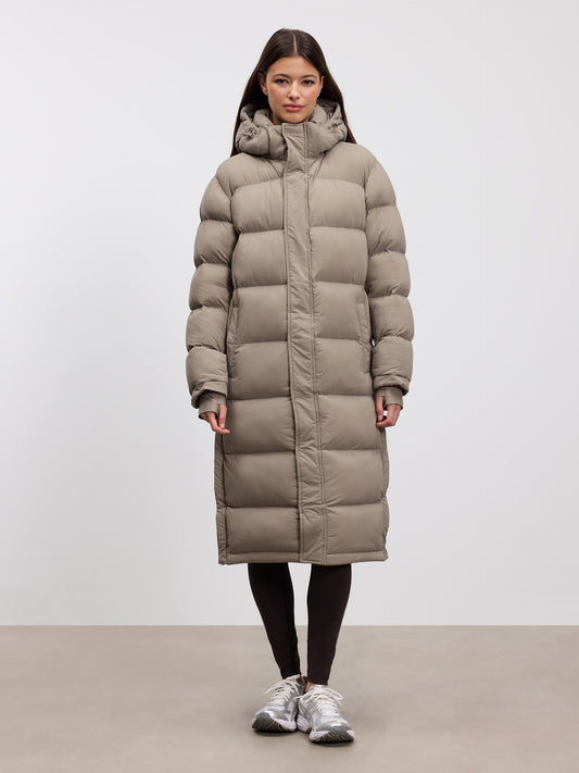 Women's Down Filled Parka Coat – Warm Full Length Jacket - VogeLuxe