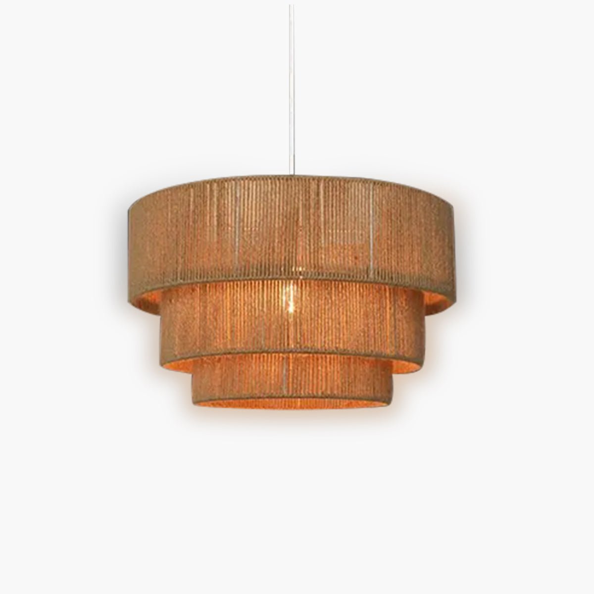 Natural Hemp Rope Pendant Lamp - VogeLuxe