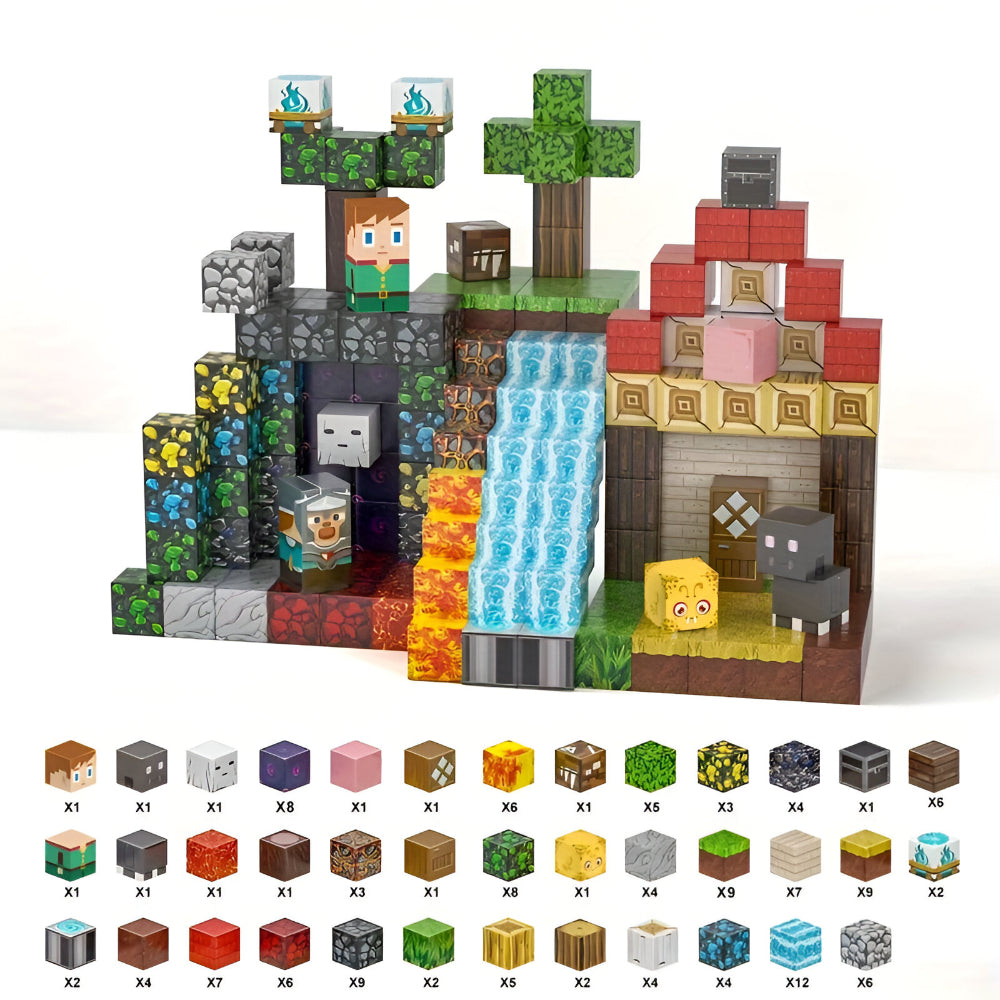 Colorful Building Blocks Magnetic Toy Set for Kids