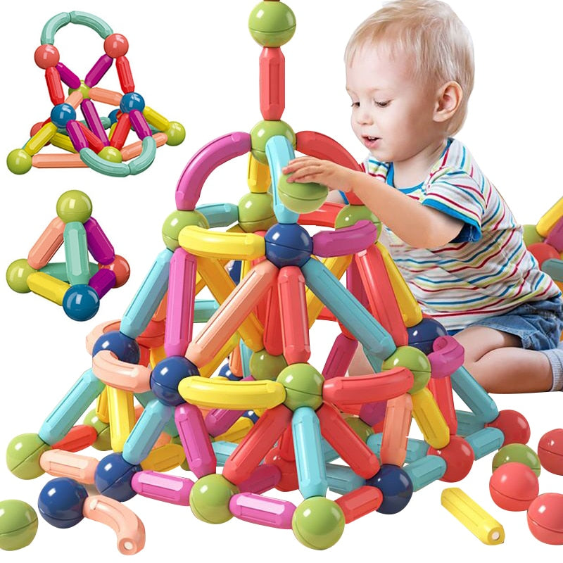 Colorful Magnetic Blocks – Fun Building Toy for Children - VogeLuxe