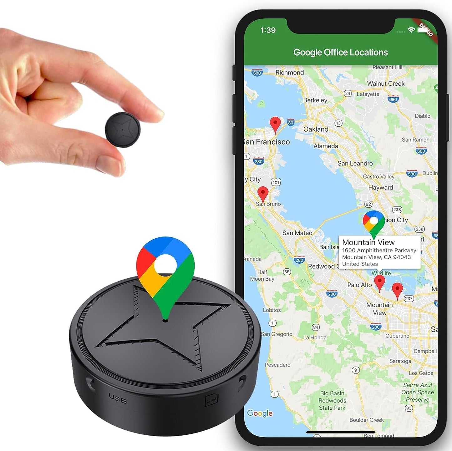 Mini GPS Device For Live Asset Tracking - VogeLuxe