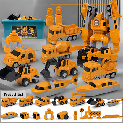 Building Brick Transforming Truck Playset