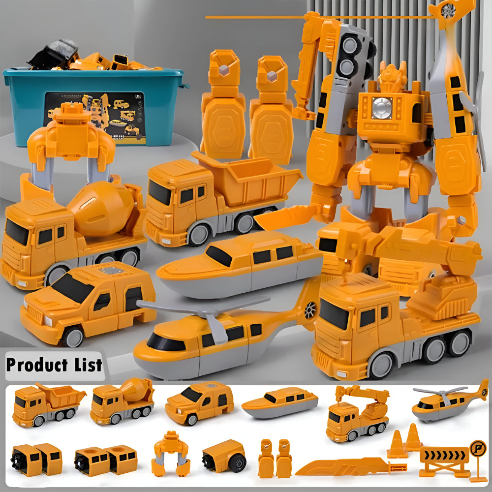 Building Brick Transforming Truck Playset