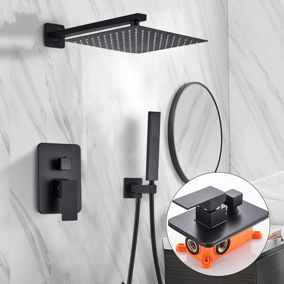 Stylish 3-Piece Bathroom Shower Accessory Set - BritishElegance