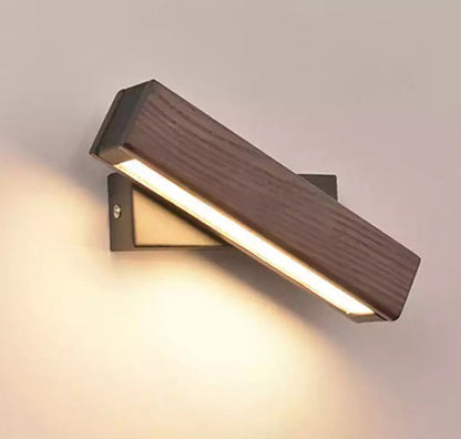 Modern Wooden Swivel Bedside LED Lamp - VogeLuxe