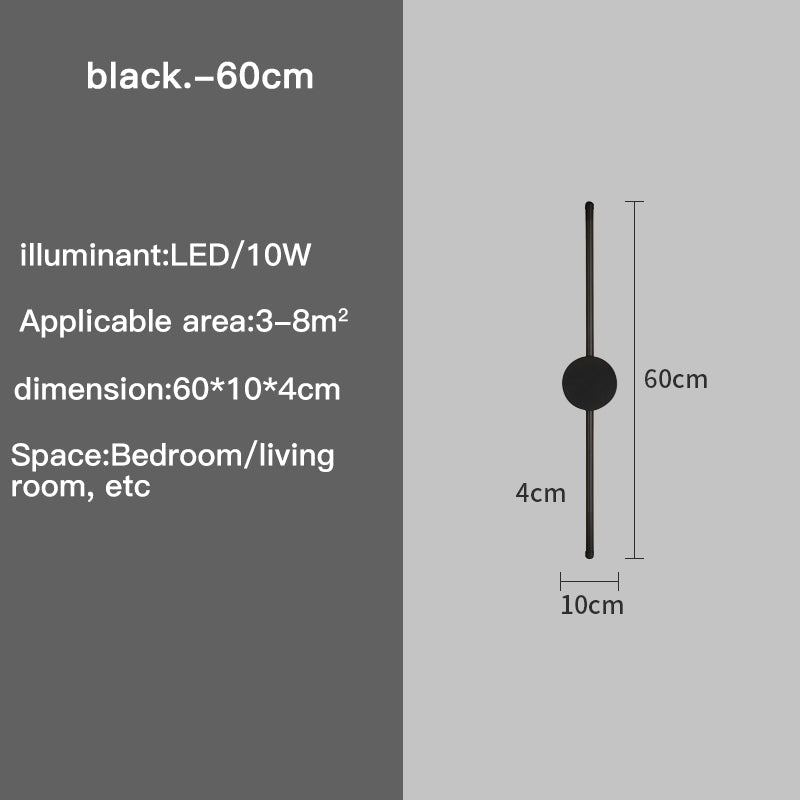 Slim LED Wall Lamp with Adjustable Brightness