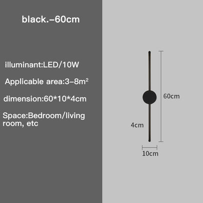 Slim LED Wall Lamp with Adjustable Brightness