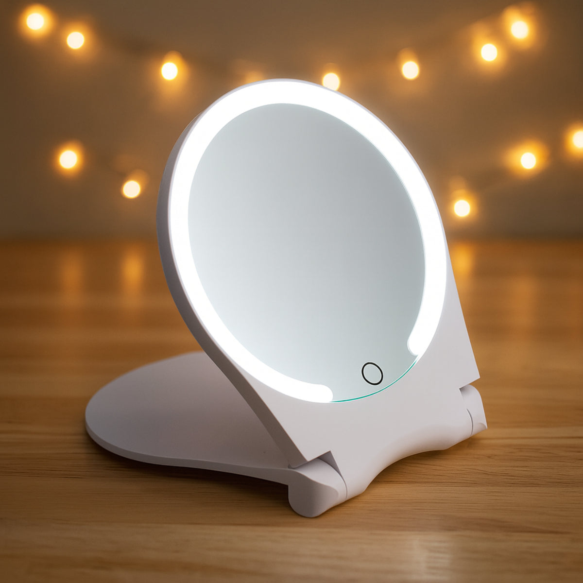Portable LED Travel Makeup Mirror Compact - VogeLuxe