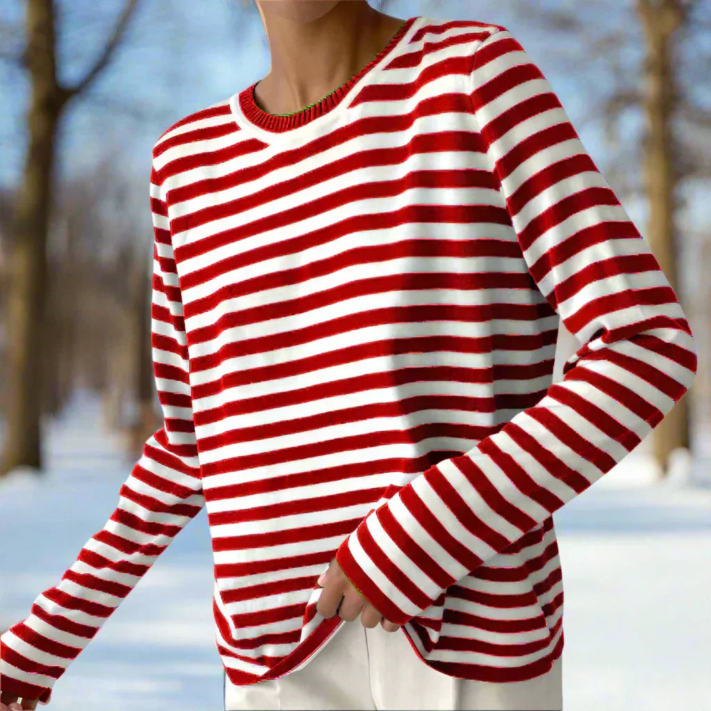 Classic Women's Horizontal Stripe Tee Shirt
