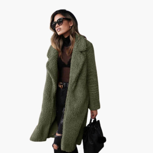 Warm Faux Fur Long Parka Coat - VogeLuxe