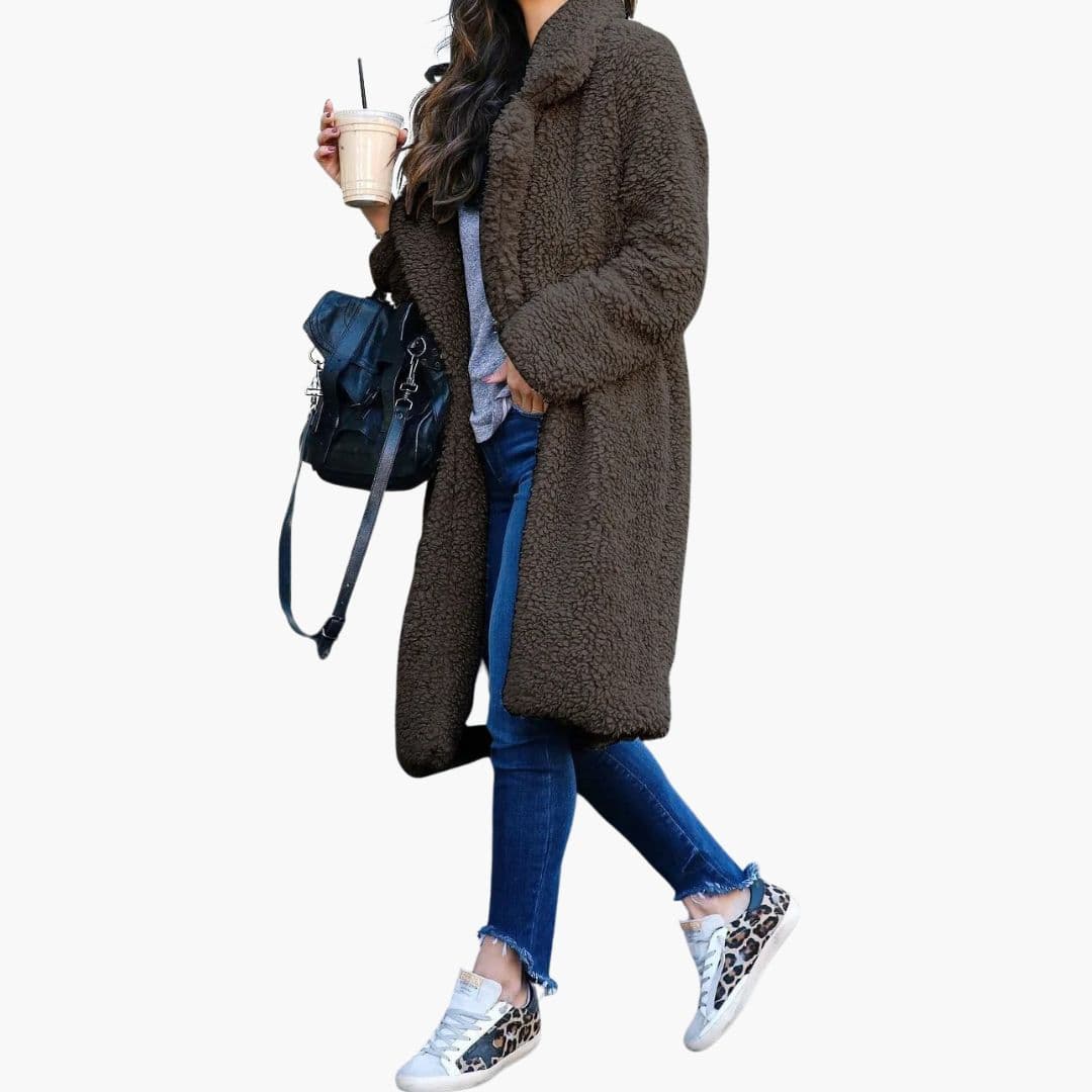 Warm Faux Fur Long Parka Coat