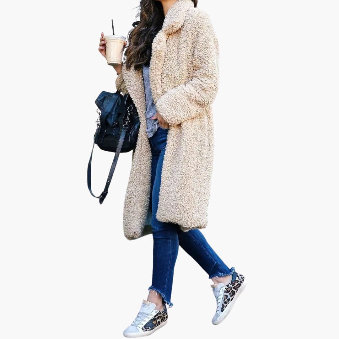 Warm Faux Fur Long Parka Coat