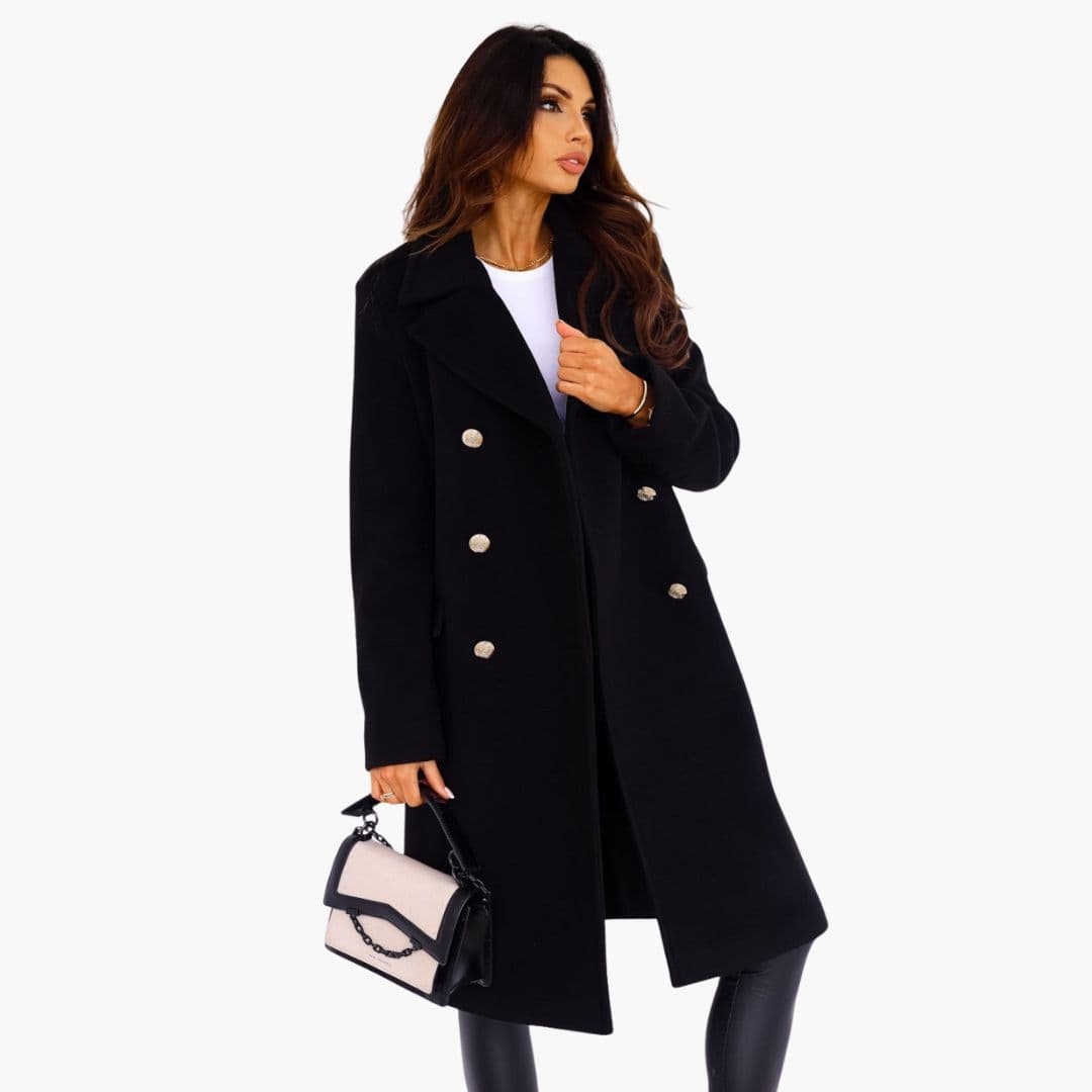 Premium Long Wool Trench Coat for Women