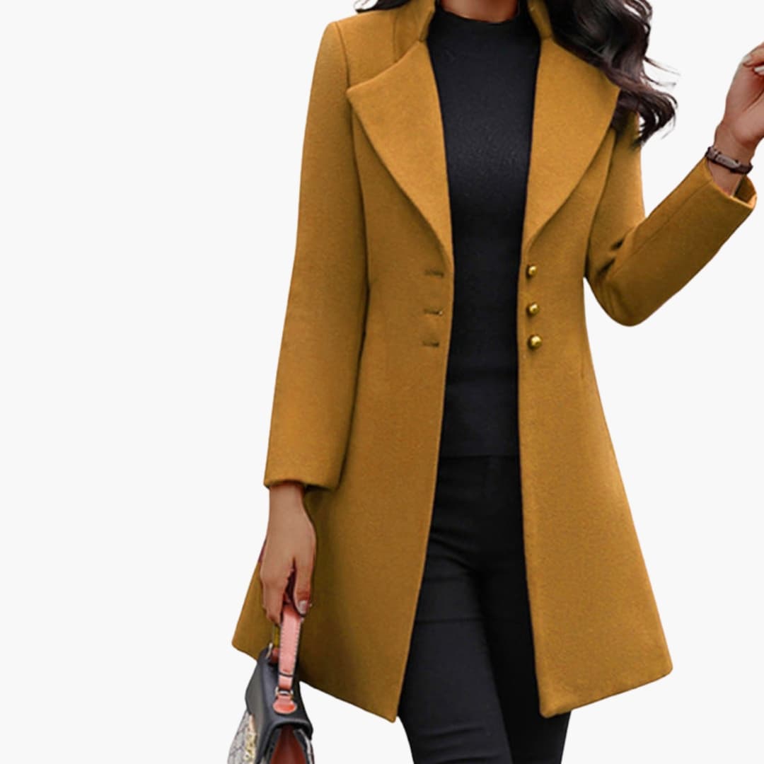 Ladies Classic Fit Trench Coat – Slim Fit Mid Length Jacket