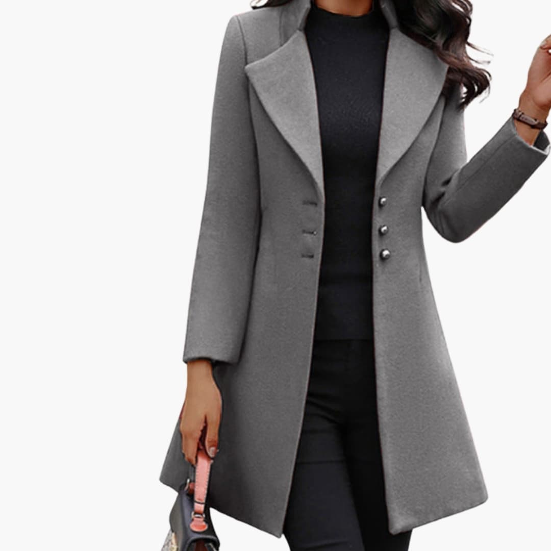 Ladies Classic Fit Trench Coat – Slim Fit Mid Length Jacket