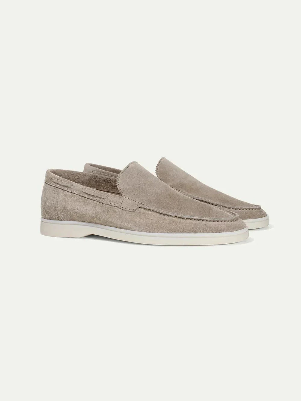 VogeLuxe | Men’s Suede Rawhide Moccasin Loafers