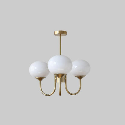 Soft Pink Glass Pendant Light Fixture