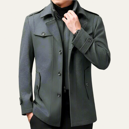 Massimo Men’s Trench Coat – Classic Long Overcoat | Timeless British Elegance 3